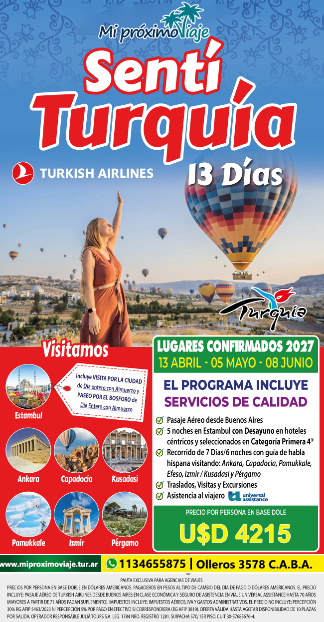 SENTI TURQUIA 2027 13 DIAS